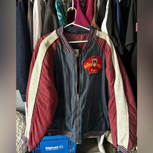 McGregor Red and Gray Bomber Jacket